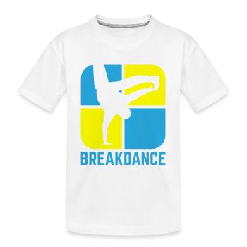 Breakdance - Kinder Premium Bio T-Shirt - Weiß - Vorne