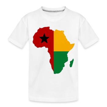 Guinée Bissau_Flagge_Afrika_used - T-shirt bio Premium Enfant - blanc - Devant