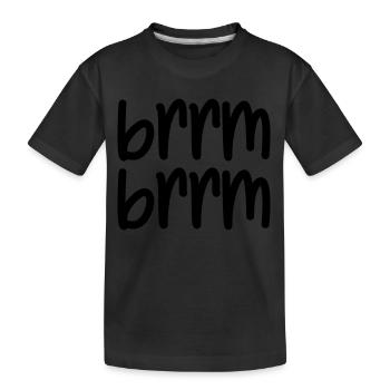 brrm brrm - Kids' Premium Organic T-Shirt - black - Front