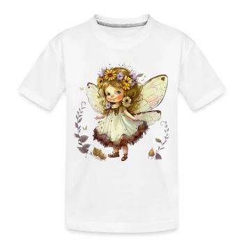 Cute elf - Kids' Premium Organic T-Shirt - white - Front