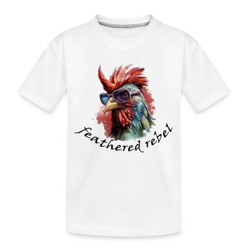Feathered Rebel - Kids' Premium Organic T-Shirt - white - Front