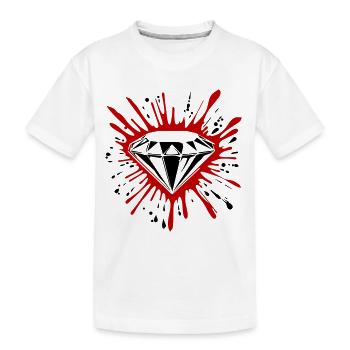 Diamant, Symbole, Pierre Précieuse - T-shirt bio Premium Enfant - blanc - Devant