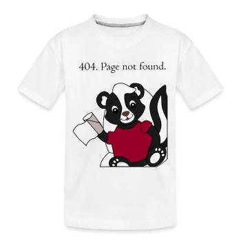 Skunk Pixie 404 Page non trouvée - T-shirt bio Premium Enfant - blanc - Devant