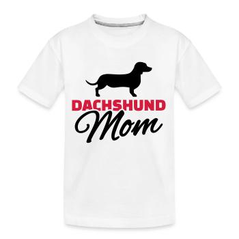 Dachshund Mom - T-shirt bio Premium Enfant - blanc - Devant