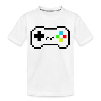 Contrôle des pixels - T-shirt bio Premium Enfant - blanc - Devant