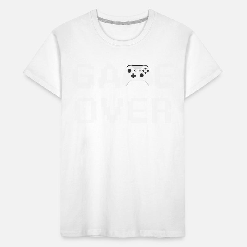 Game Over Controller Blanc T-shirt bio Premium Enfant