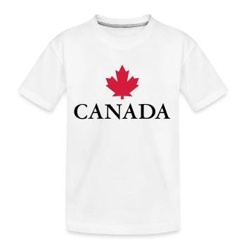 Canada, Ottawa, Maple Leaf Maple Leaf Canada Amérique - T-shirt bio Premium Enfant - blanc - Devant