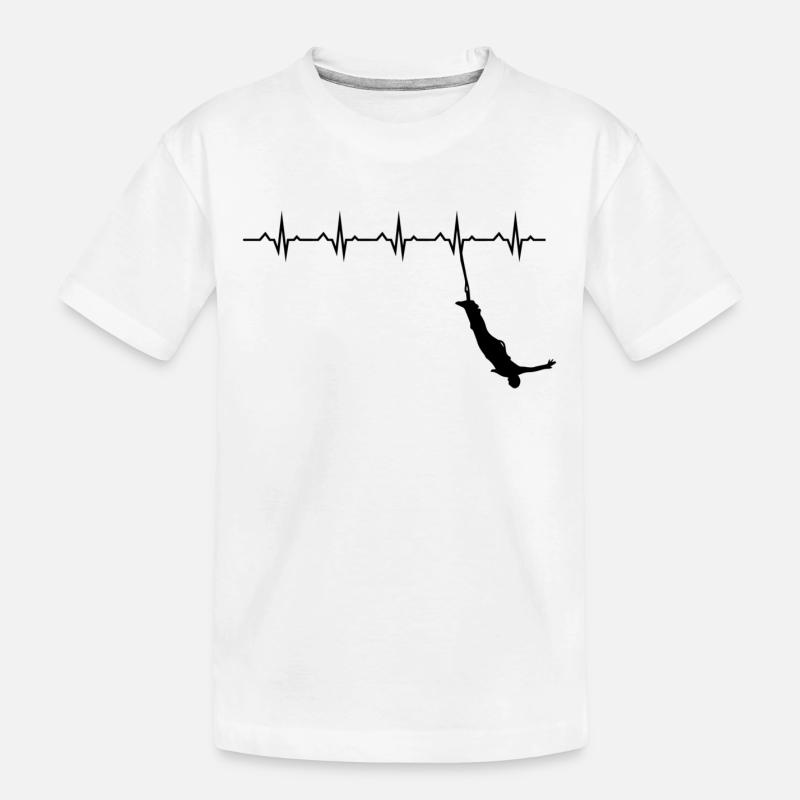 Bungee Jumping Evolution Sport Fun - Kids' Premium Organic T-Shirt - white
