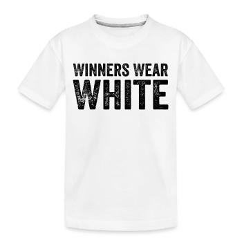 Winners Wear White Team Spirit Game Competition - T-shirt bio Premium Enfant - blanc - Devant