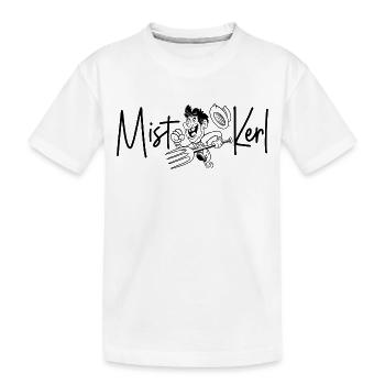 Mistkerl Mist Kerl Bauer Landwirt Bauern Bauernhof - Kinder Premium Bio T-Shirt - Weiß - Vorne