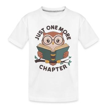 Juste un chapitre de plus, Bookish Owl - T-shirt bio Premium Enfant - blanc - Devant