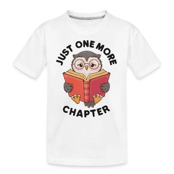 Juste un chapitre de plus, Bookish Owl - T-shirt bio Premium Enfant - blanc - Devant