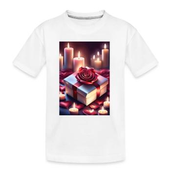 Joli cadeau - T-shirt bio Premium Enfant - blanc - Devant