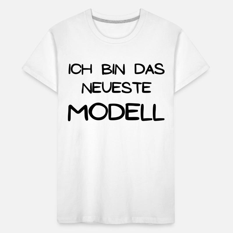 Ich bin das neueste Modell Kinder Premium Bio T-Shirt