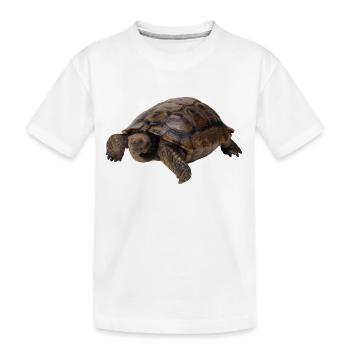 turtle schildkroete tiere animals8 - Kinder Premium Bio T-Shirt - Weiß - Vorne