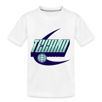 Techno - T-shirt bio Premium Enfant - blanc - Devant