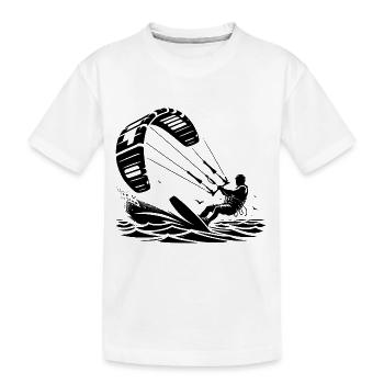 Kitesurf Kitesurfer Kiteboard - T-shirt bio Premium Enfant - blanc - Devant