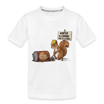 Écureuil frais - T-shirt bio Premium Enfant - blanc - Devant