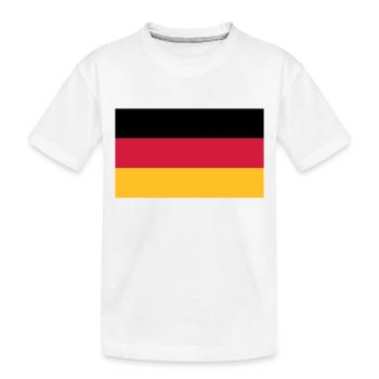 drapeau de l'allemagne - T-shirt bio Premium Enfant - blanc - Devant