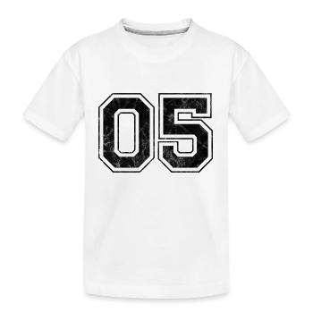 Anzahl 05 - Kinder Premium Bio T-Shirt - Weiß - Vorne