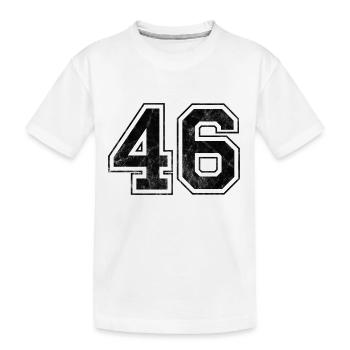 Anzahl 46 - Kinder Premium Bio T-Shirt - Weiß - Vorne