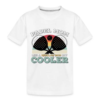 Padel Paddle Racket Tennis Sport I Gift - Kids' Premium Organic T-Shirt - white - Front