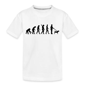 Beagle - Kinder Premium Bio T-Shirt - Weiß - Vorne