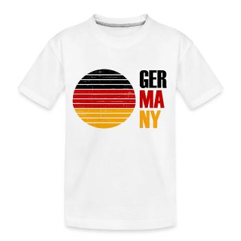 GERMANY - Kids' Premium Organic T-Shirt - white - Front
