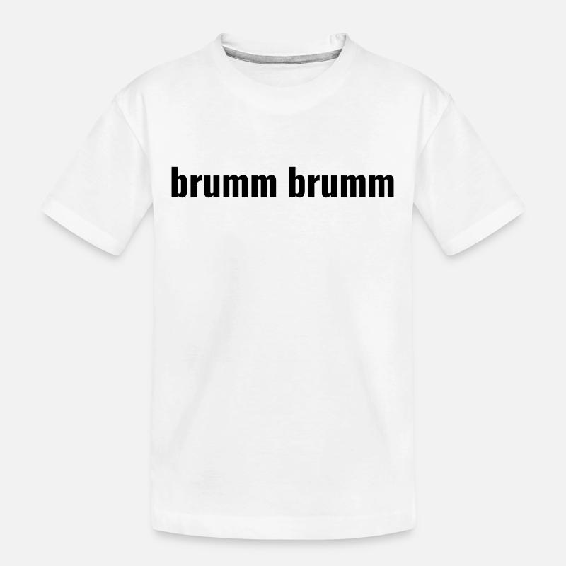 brumm brumm - Kinder Premium Bio T-Shirt - Weiß