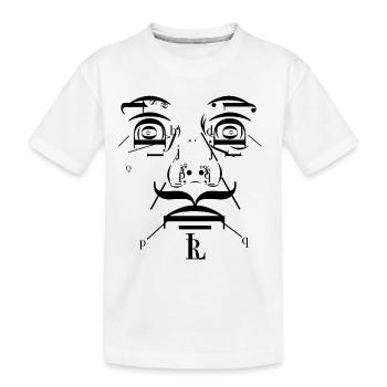Smikal - Kinder Premium Bio T-Shirt - Weiß - Vorne