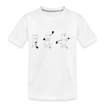 golf golfeur de golf jouer joueur balle sports21 - T-shirt bio Premium Enfant - blanc - Devant