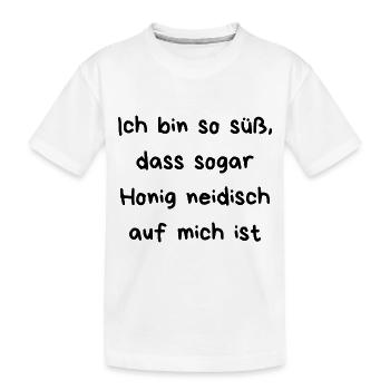 Ich bin soooooo süüüüß - Kinder Premium Bio T-Shirt - Weiß - Vorne