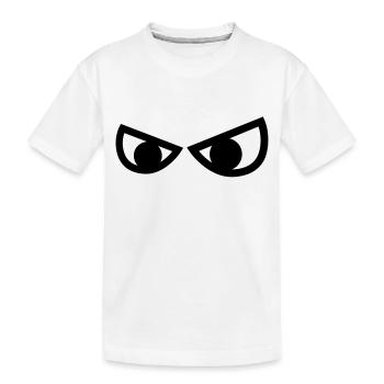 Eyes - Kids' Premium Organic T-Shirt - white - Front