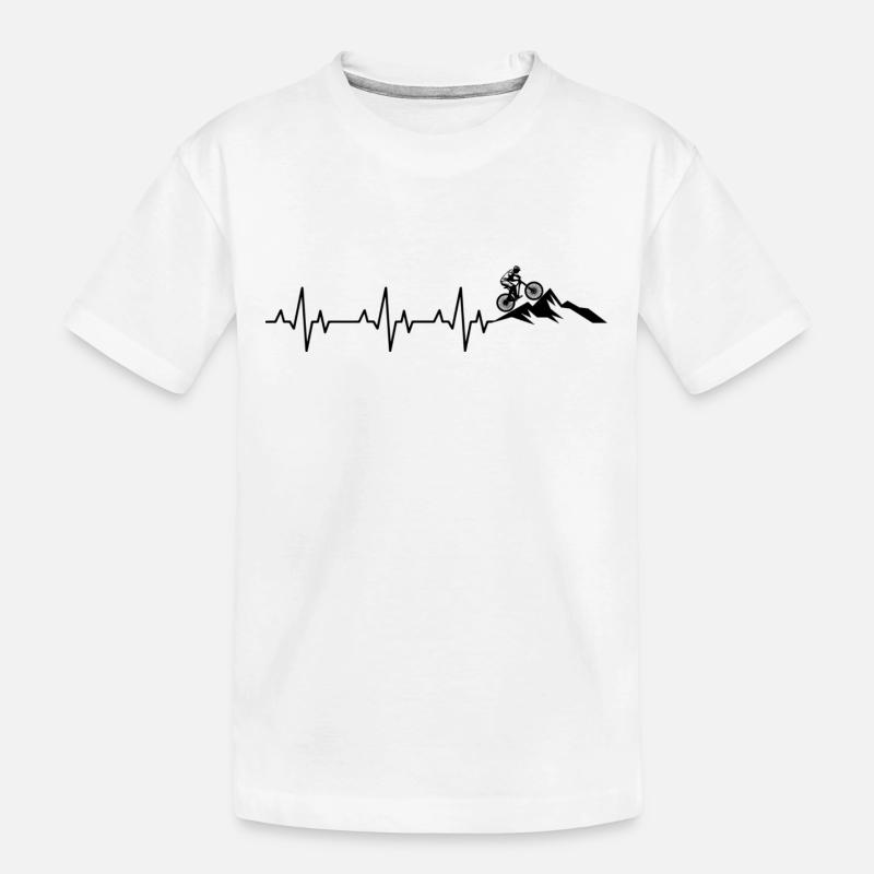 VTT, vélos, cyclisme - T-shirt bio Premium Enfant - blanc