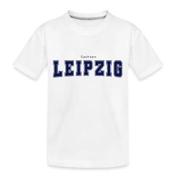 Leipzig - Kinder Premium Bio T-Shirt - Weiß - Vorne