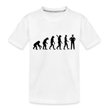 Pilot - Kinder Premium Bio T-Shirt - Weiß - Vorne