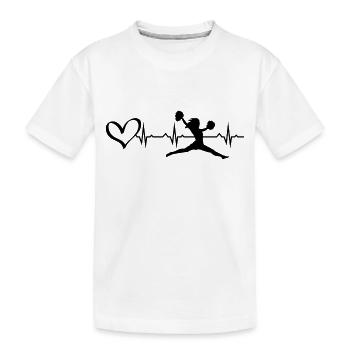 Cheerleading cadeau d’anniversaire parfait - T-shirt bio Premium Enfant - blanc - Devant