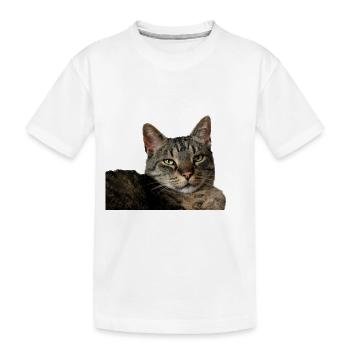 Katze Kätzchen - Kinder Premium Bio T-Shirt - Weiß - Vorne