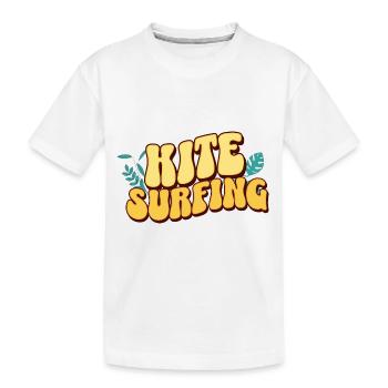 Kitesurf Kitesurfer Kiteboard - T-shirt bio Premium Enfant - blanc - Devant