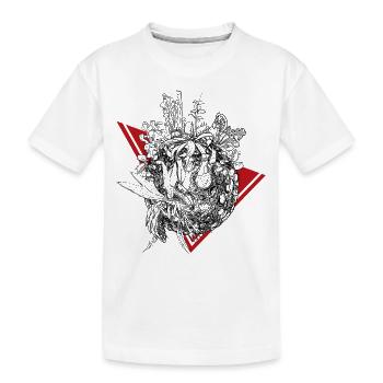 Planet der Fleischfressenden Pflanzen in Schwarz - Kinder Premium Bio T-Shirt - Weiß - Vorne