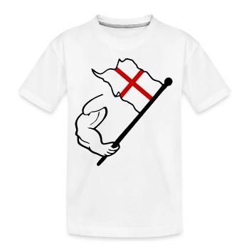 Union Jack - Kids' Premium Organic T-Shirt - white - Front