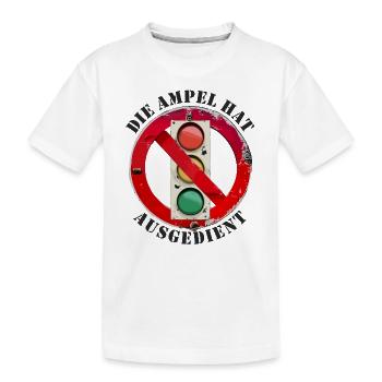 Die Ampel hat ausgedient - Kinder Premium Bio T-Shirt - Weiß - Vorne