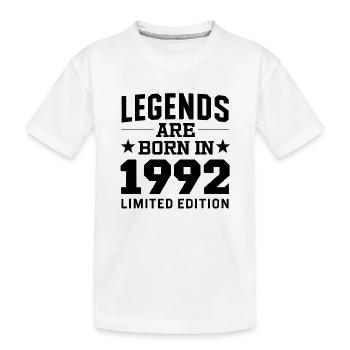 Legends Are Born In 1992 Limited Edition - Kinder Premium Bio T-Shirt - Weiß - Vorne