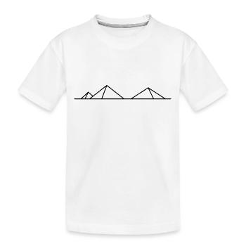 Pyramides - T-shirt bio Premium Enfant - blanc - Devant