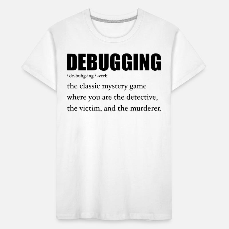 Programmer Debugging Definition Funny IT Developer Kids' Premium Organic T-Shirt