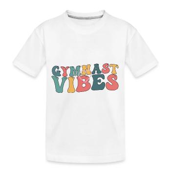 Gymnastics - Kids' Premium Organic T-Shirt - white - Front