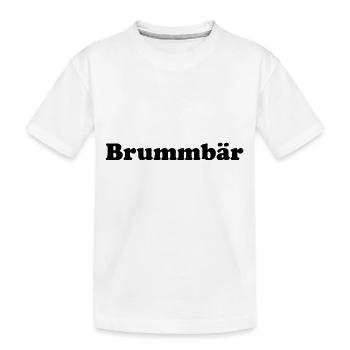 Brummbär - Kinder Premium Bio T-Shirt - Weiß - Vorne