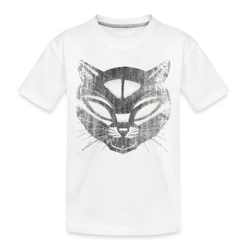 EvilCat Robot - Kids' Premium Organic T-Shirt - white - Front