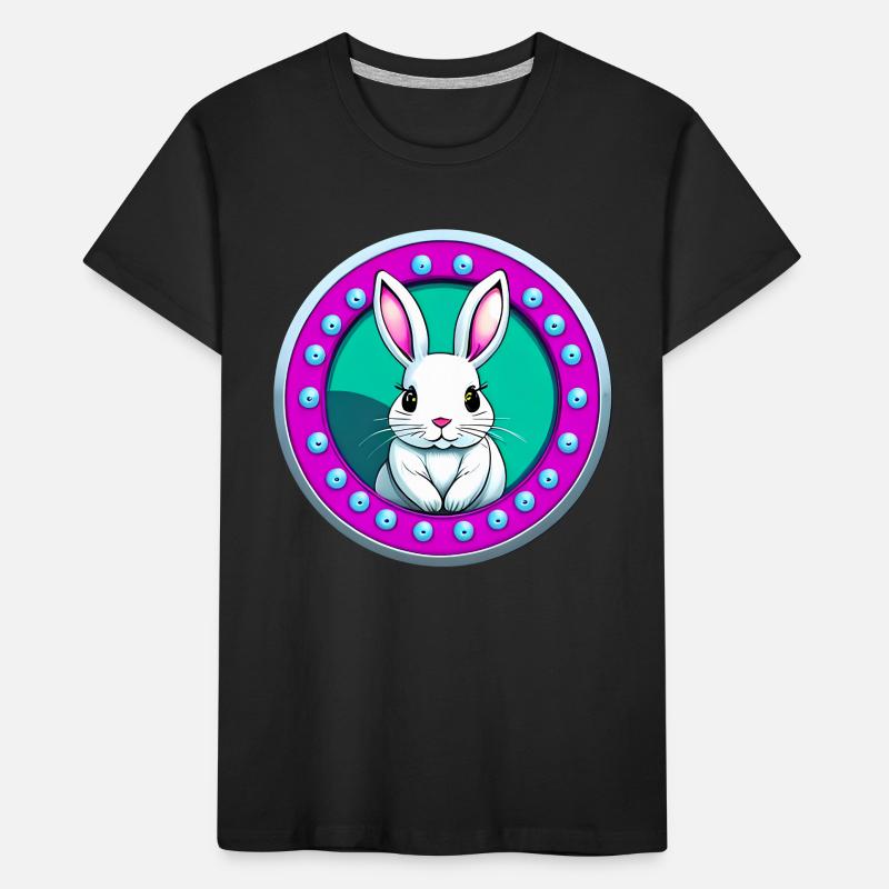 Easter Bunny pink white Kids' Premium Organic T-Shirt