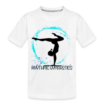 Gymnastique rythmique - T-shirt bio Premium Enfant - blanc - Devant
